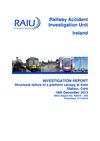 Publication cover - Structural failure of a platform canopy at Kent station 